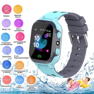 FZFLZDH Kids Smart Watch Waterproof with LBS Tracker Phone Smartwatch Touch Screen Sport Smartwatch with Voice Chat SOS Help Anti-Lost Calling Phone Watches for Girls Boys Children Teen Student