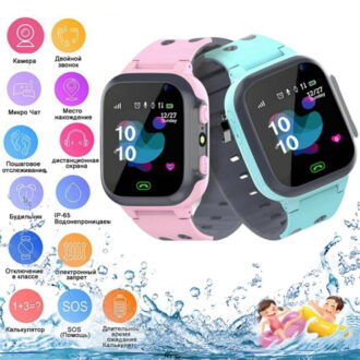 HLONK Kids Smartwatch Phone - Boys Girls Waterproof 1.44" Touch Screen Watch with GPS Locator Call Voice SOS,Take pictures,Alarm Pedometer WiFi Wrist Watch