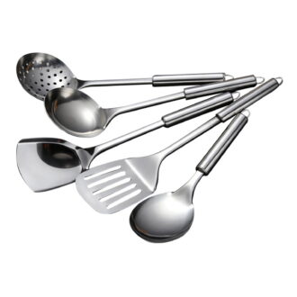 Ikeay Tableware Stainless Steel Kitchen Cooking Tools Cutlery Set Spatula Spoon Spoon 5Pc Tableware