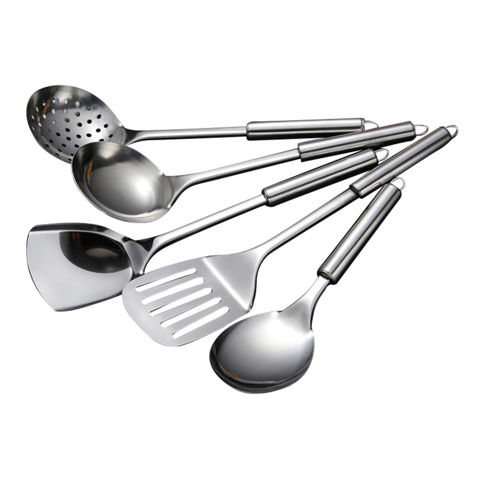 Ikeay Tableware Stainless Steel Kitchen Cooking Tools Cutlery Set Spatula Spoon Spoon 5Pc Tableware