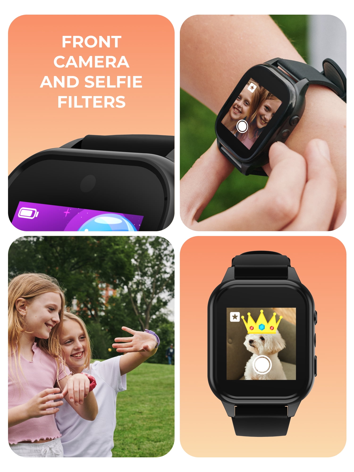 iTech Jr. 4 Kids Girls' Smartwatch with Camera, Audiobooks, and Games – Pink Case with Pink Strap - Image 5