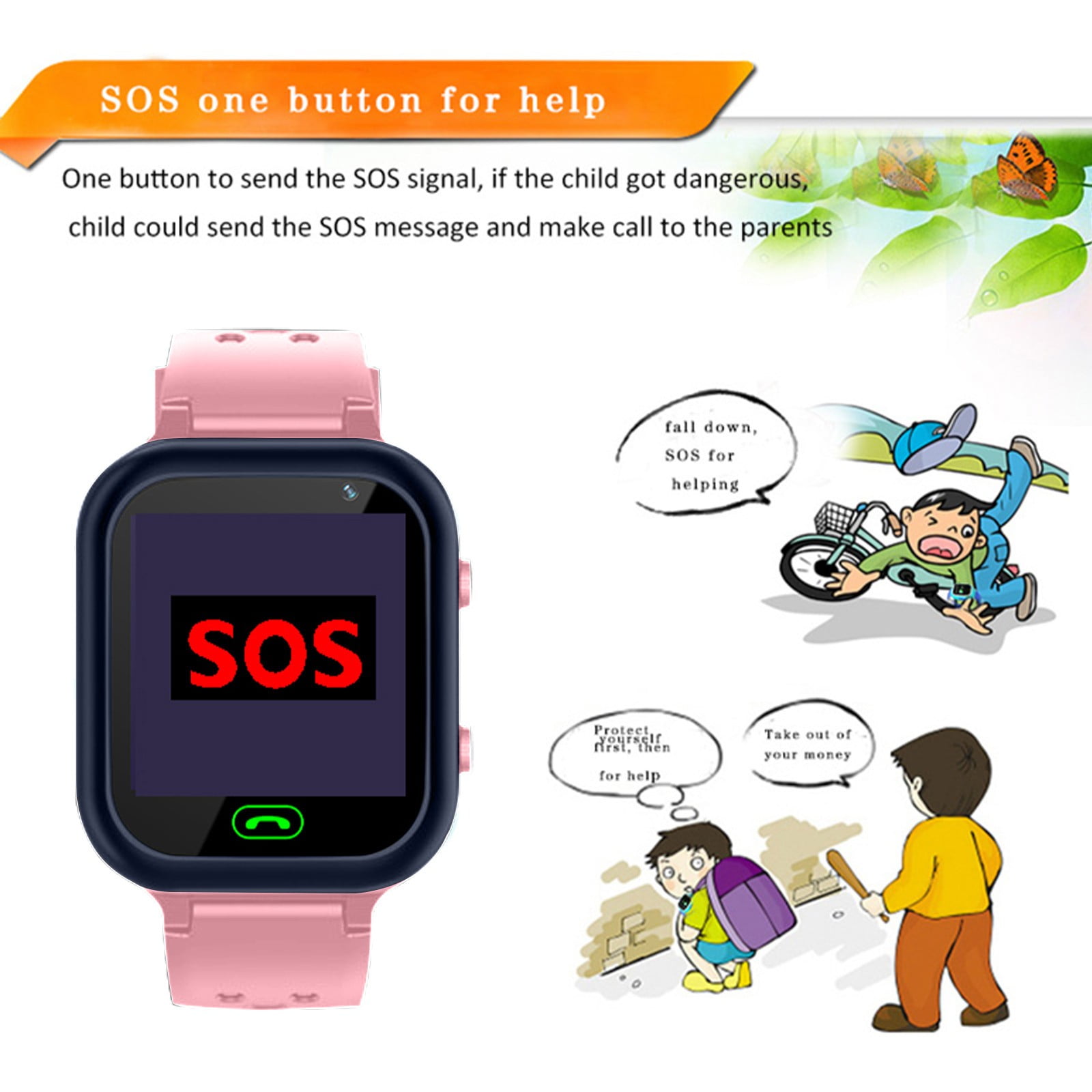 Jubipavy Kids Smart Watch For Boys Girls Ages 3-12 With Games Video Camera Music Player Call 12/24 Hour Clock Flashlight Calculator HD Touchscreen - Image 2
