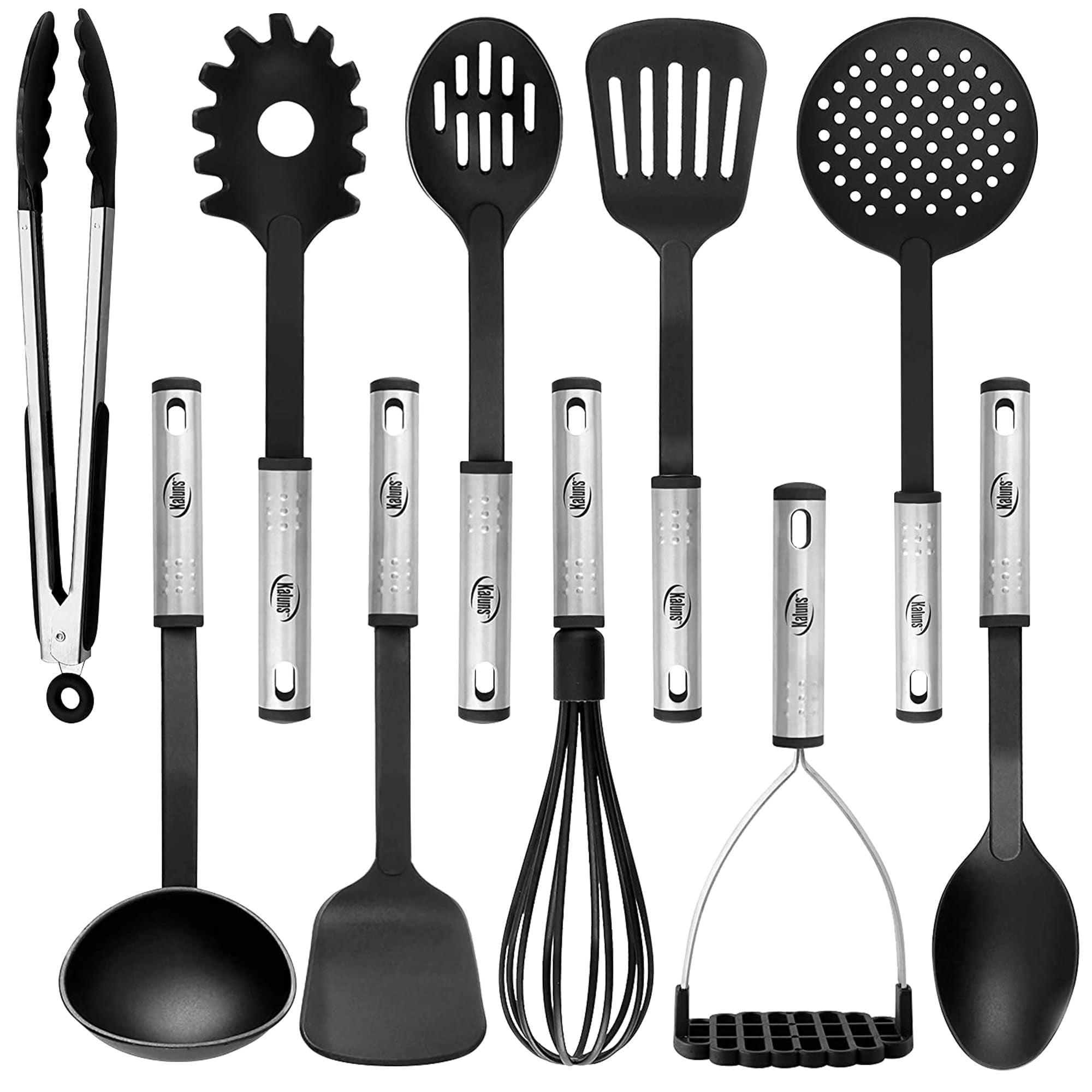 Kaluns 10-Pc Nylon & Stainless Steel Cooking Utensils Kitchen Set Household Essentials