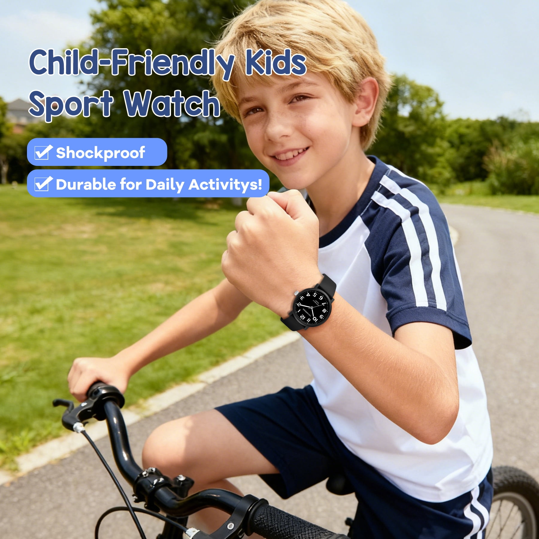 Kids Analog Watch Boys Girls Learning Time Watches with Silicone Band Luminous hands Waterproof Watches Gift for Kids - Image 5