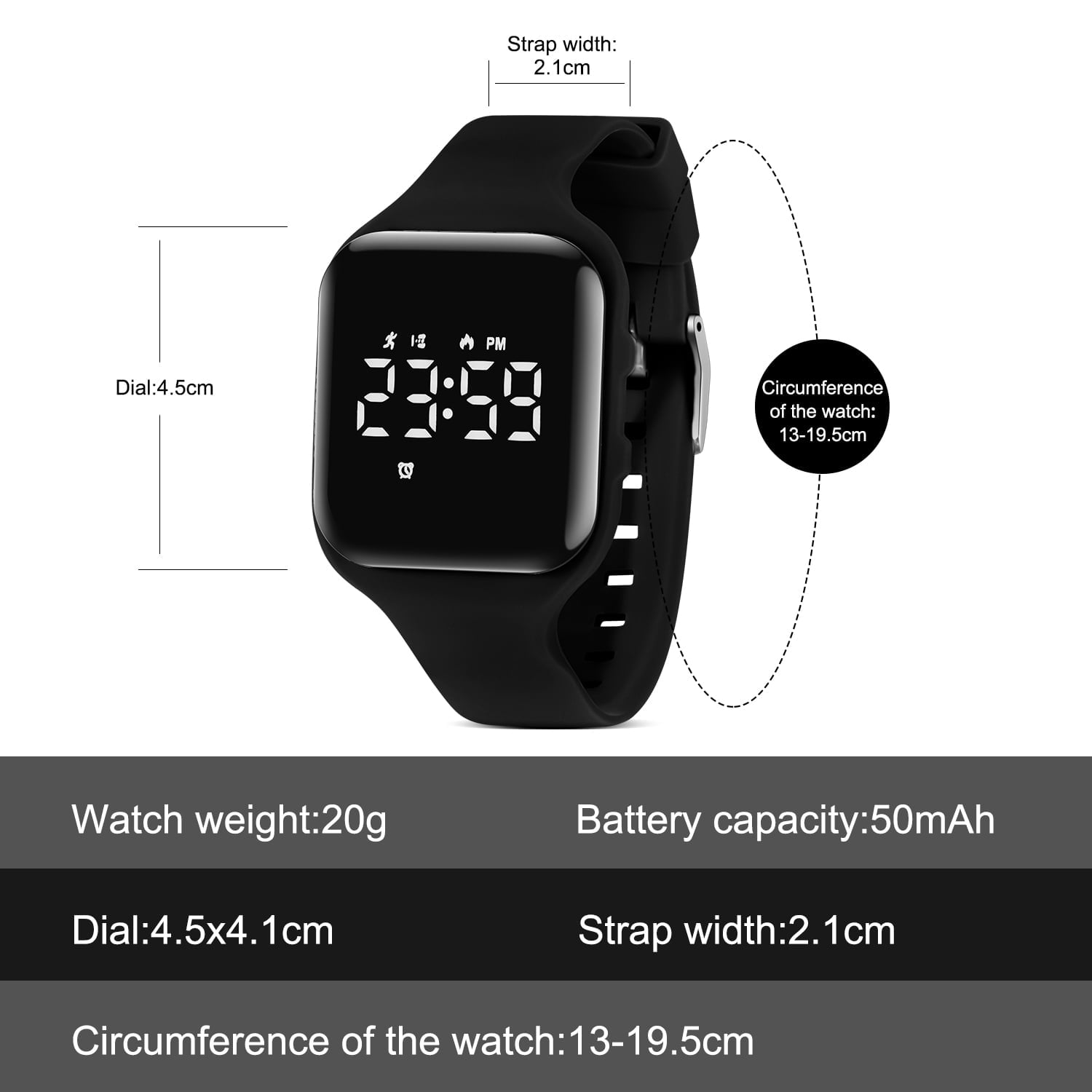 Kids Digital Watch for Boys Girls Sport Watch with Stopwatch,Alarm Clock, Waterproof Watches Birthday Christmas Gift for Kids Age 4-13 - Image 5