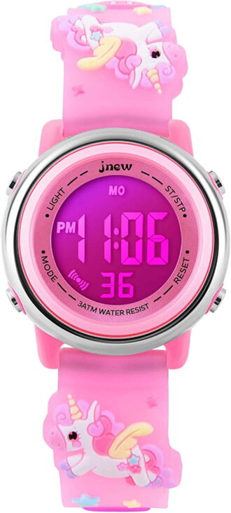 Kids Digital Watch,3D Cartoon Digital Watch for Girls Boys Waterproof Watch 7 Color Lights Wrist Watch Christmas Gift for Kids Age 3-12
