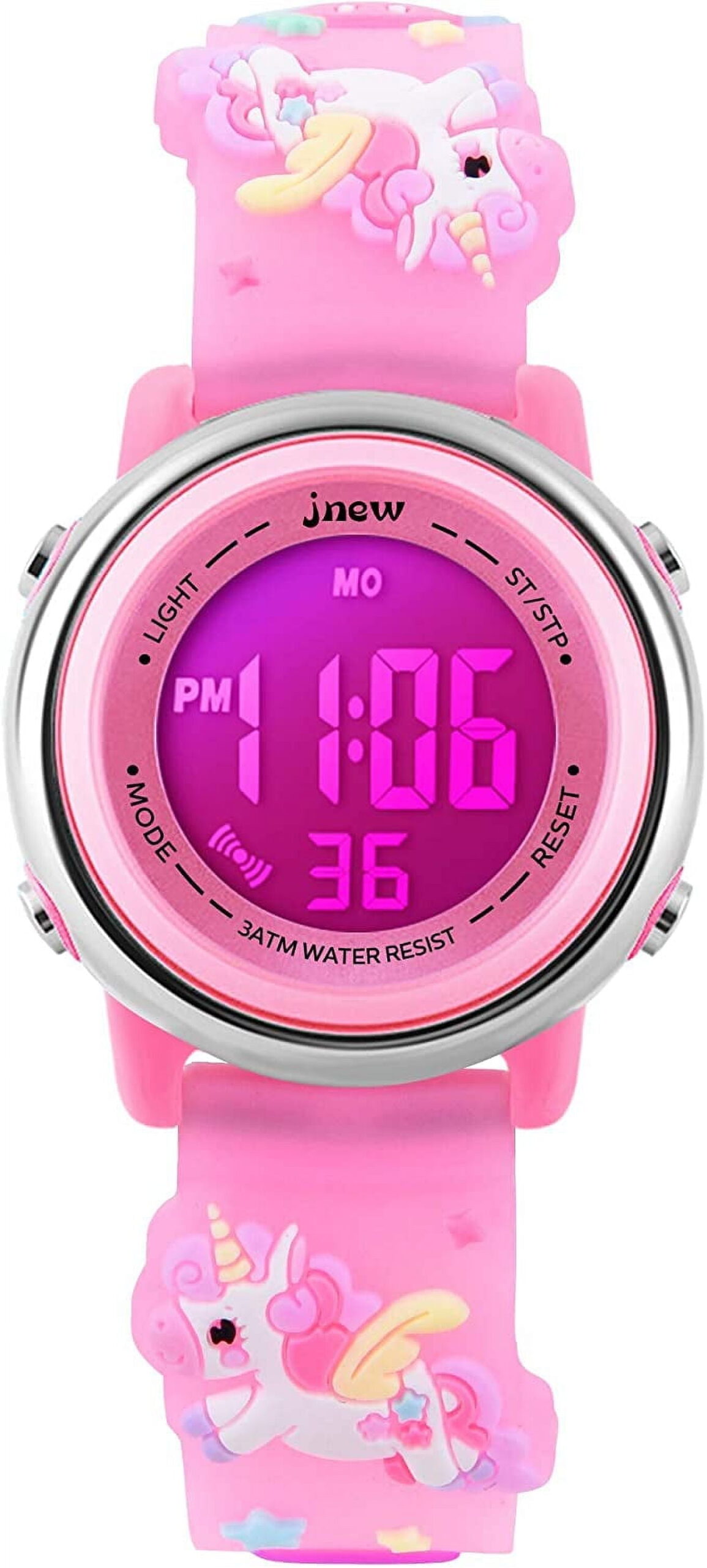 Kids Digital Watch,3D Cartoon Digital Watch for Girls Boys Waterproof Watch 7 Color Lights Wrist Watch Christmas Gift for Kids Age 3-12