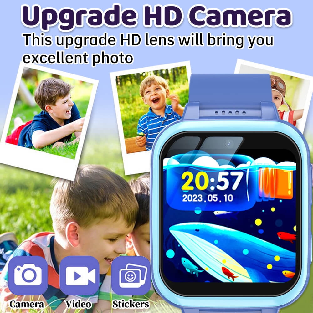 Kids Game Watch Gift with 26 Puzzle Games, Dual Camera, Music Player, Pedometer, Video Recorder, Flashlight, Alarm Clock, Educational Toy for Boys and Girls Age 4-12, Birthday Chritmas Gift - Image 4