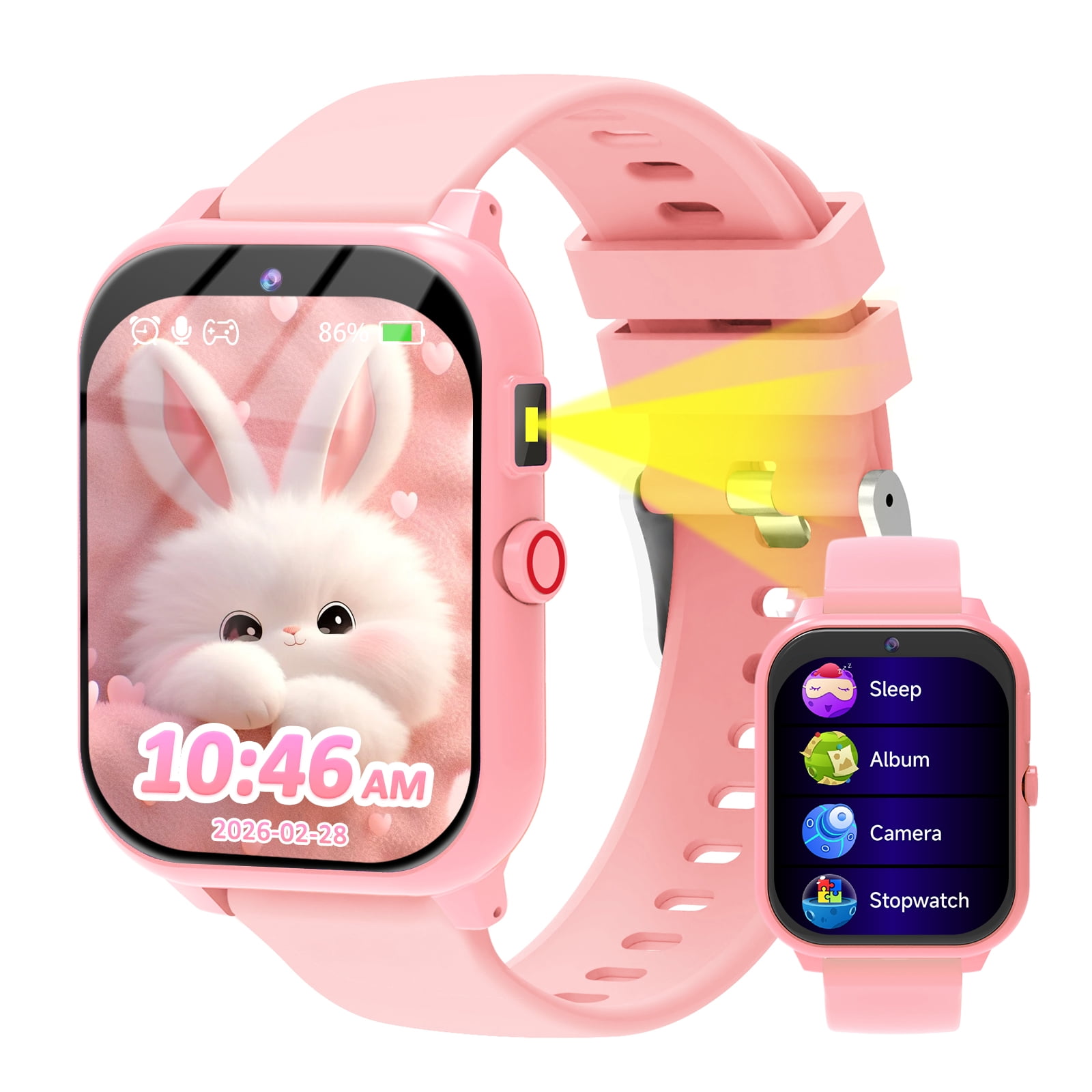 Kids Smart Watch with 1.83" Touch Screen, DIY Watch Face,Pedometer and sleep multifunctional,Educational Birthday Gifts for Boys Girls Ages 4 5 6 7 8+