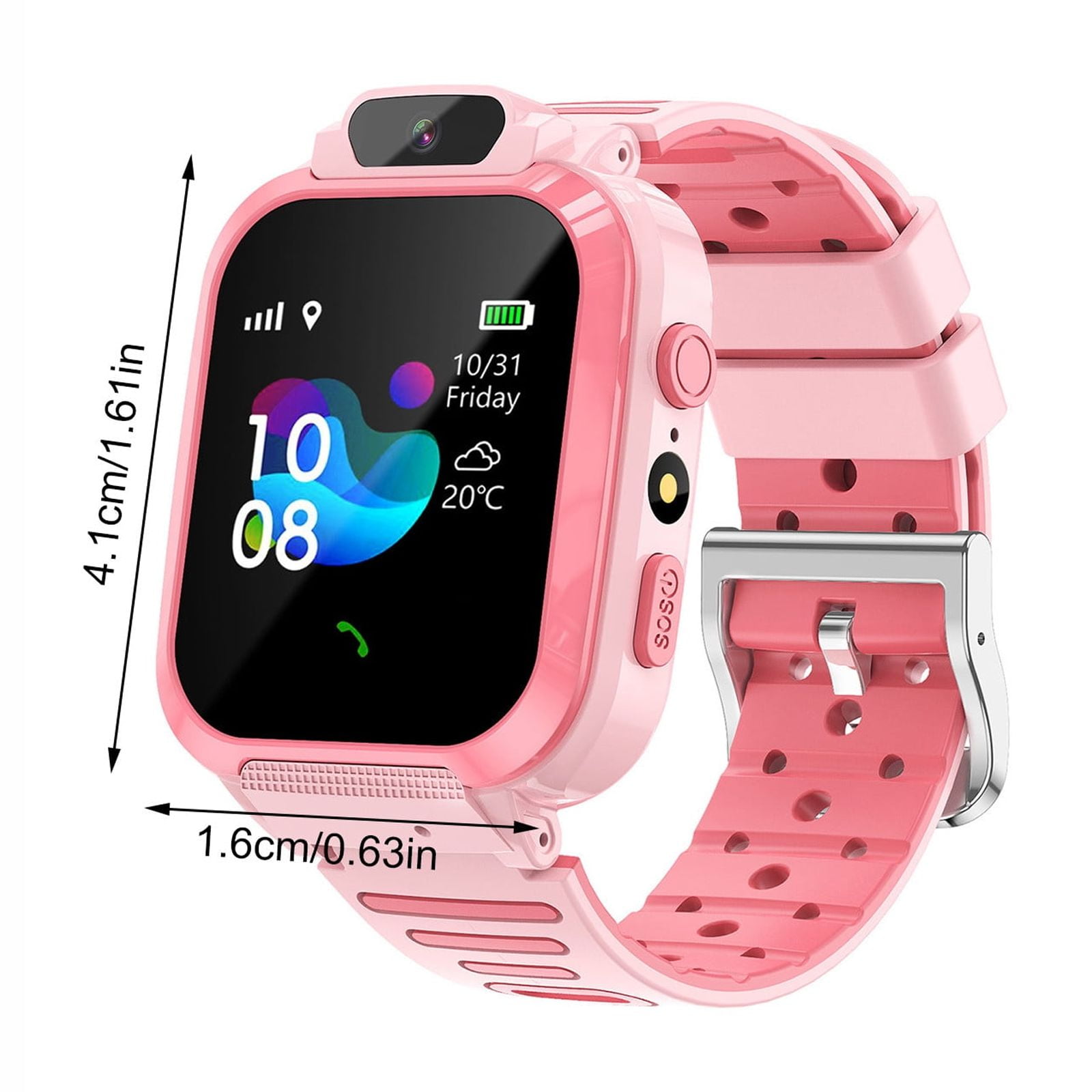 Kids Smart Watch with GPS Tracker, Two-Way Calling Camera, 400mAh Battery, 1.44 Inch Touch Screen, Waterproof, Games Video E-Book for Boys Girls 3-12 Years - Image 2