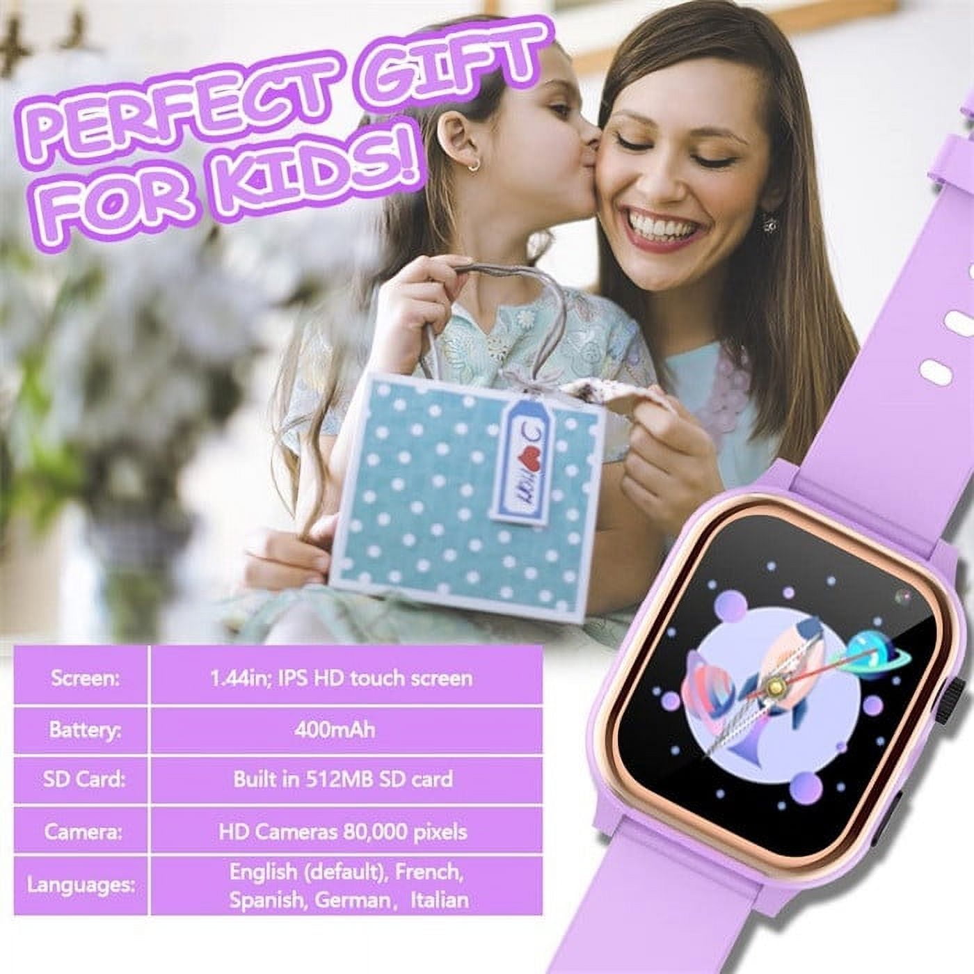 Kids Smart Watches Kids Waterproof Smart Watch Smart Watch for Kids Touchscreen Kids Watches with Video Alarm Camera Music Flashlight Calculator Learning Toys for Girls Boys 3-15 Years Old Birthday - Image 5