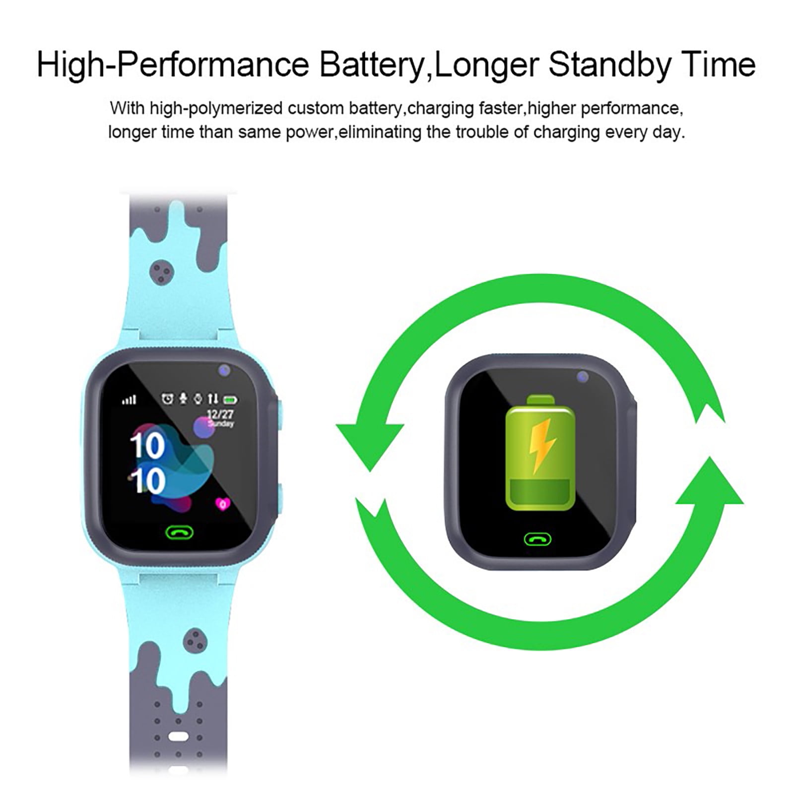 Kids Smart Watches Kids Waterproof Smart Watch Smart Watch for Kids Touchscreen Kids Watches with Video Alarm Camera Music Flashlight Calculator Learning Toys for Girls Boys 3-15 Years Old Birthday - Image 5