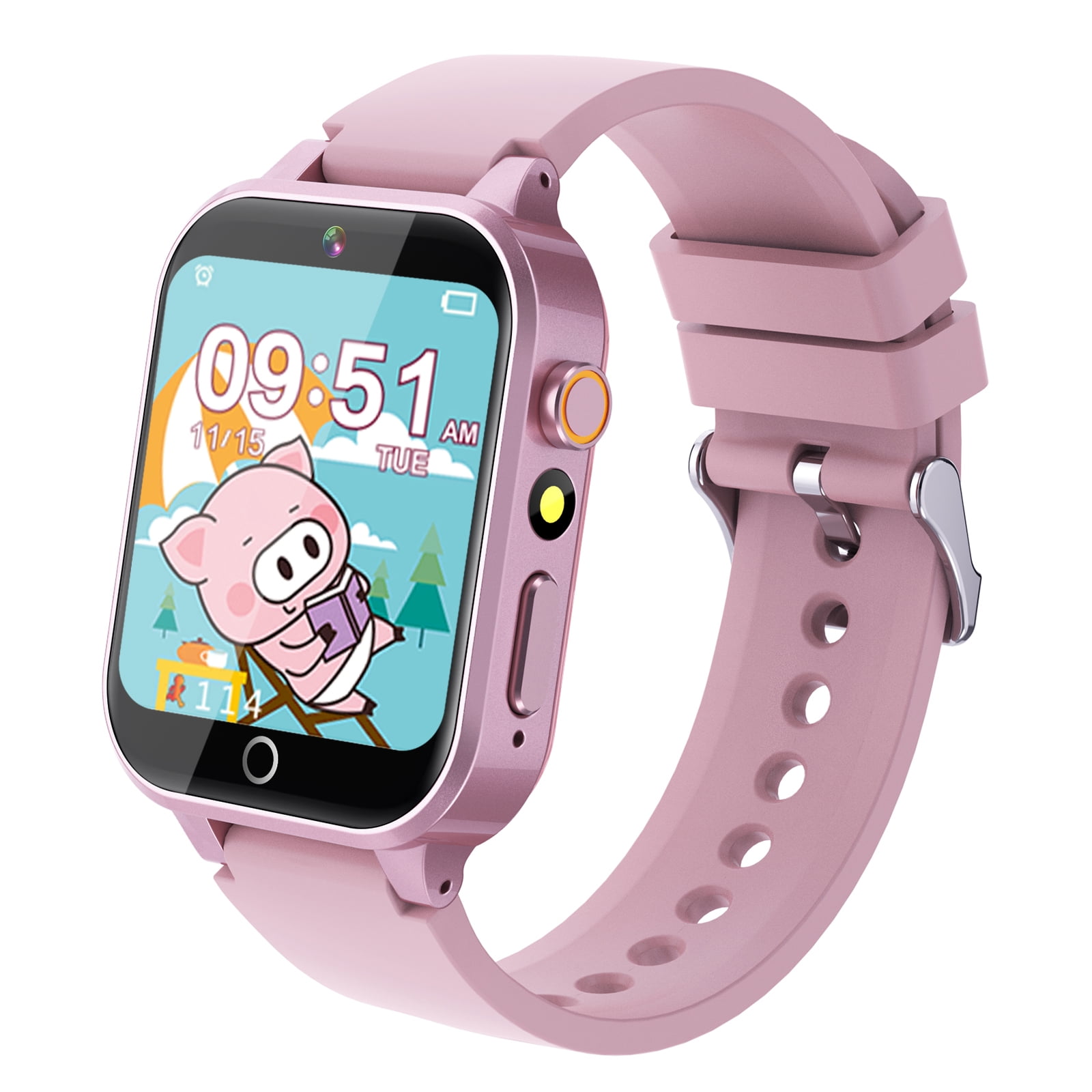 Kids Smart Watches with Music Player,36 Styles Themes,13 Alarm Clock,School Model Intereting Features,Smart Watches Birthday Charistmas Gifts for 5-12 Year Olds Boys Girls(Pink) - Image 3