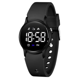 Kids Watch Waterproof Digital Watch for Boys Girls with Pedometer, Calories, Dual Alarms, Stopwatch, Calendar, Soft Silicone Band Fitness Watch for Kids