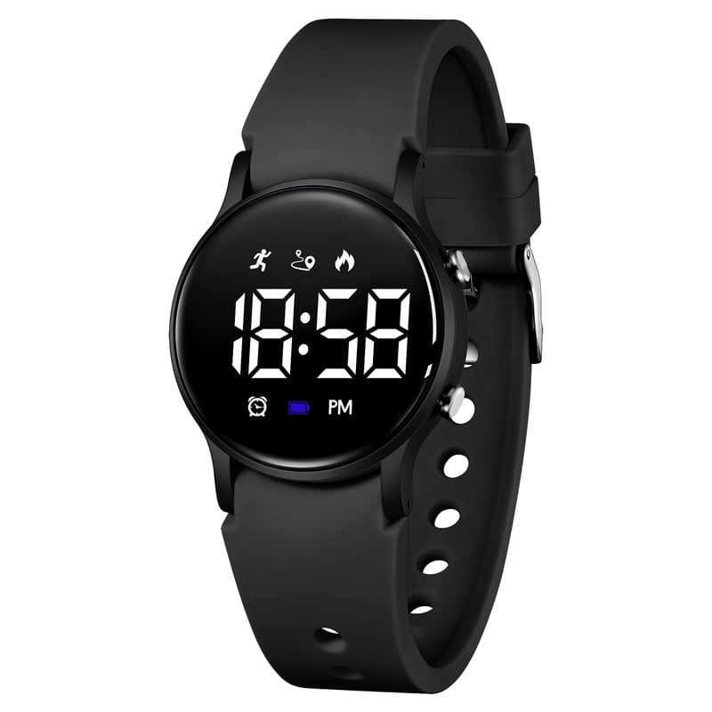 Kids Watch Waterproof Digital Watch for Boys Girls with Pedometer, Calories, Dual Alarms, Stopwatch, Calendar, Soft Silicone Band Fitness Watch for Kids