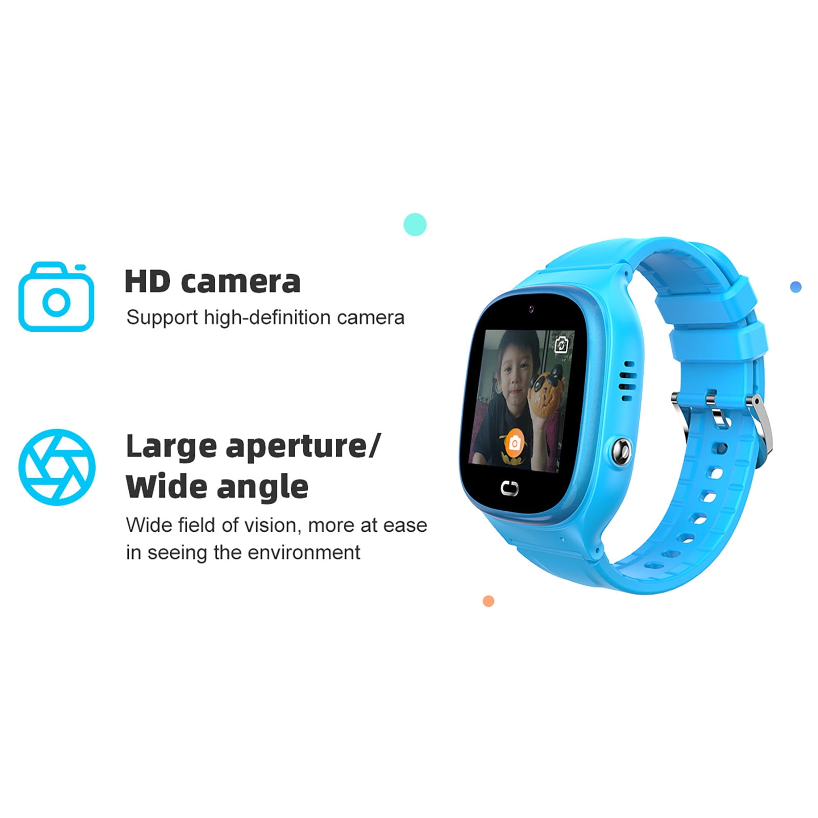 Kids Waterproof Smart Watch Smart Watch for Kids Touchscreen Kids Watches with Video Alarm Camera Toys for Girls Boys 3-12 Years Old Birthday - Image 5