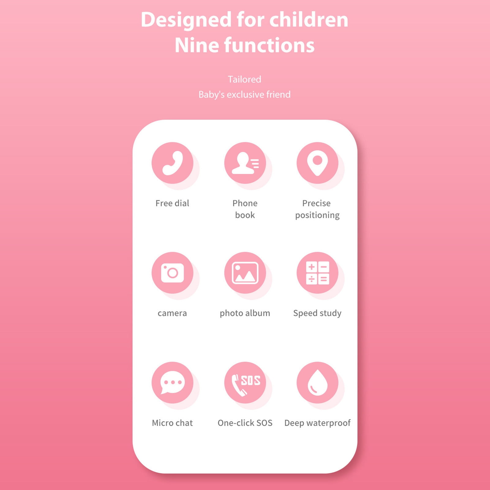 Kids Waterproof Smart Watch Smart Watch for Kids Touchscreen Kids Watches with Video Alarm Camera Toys for Girls Boys 3-12 Years Old Birthday Activity Trackers and Smartwatches - Image 3