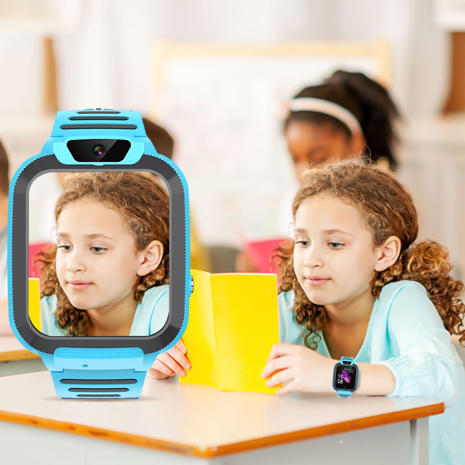 Smart Watch for Boys Girls Ages 3-12 with Games Video Camera Music Player Call 12/24 Hour Clock Flashlight Calculator Hd Touchscreen Gifts for Teen Girls