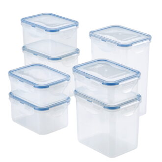 Lock & Lock Easy Essentials 14 Piece Variety Food Storage Set, Kitchen Storage