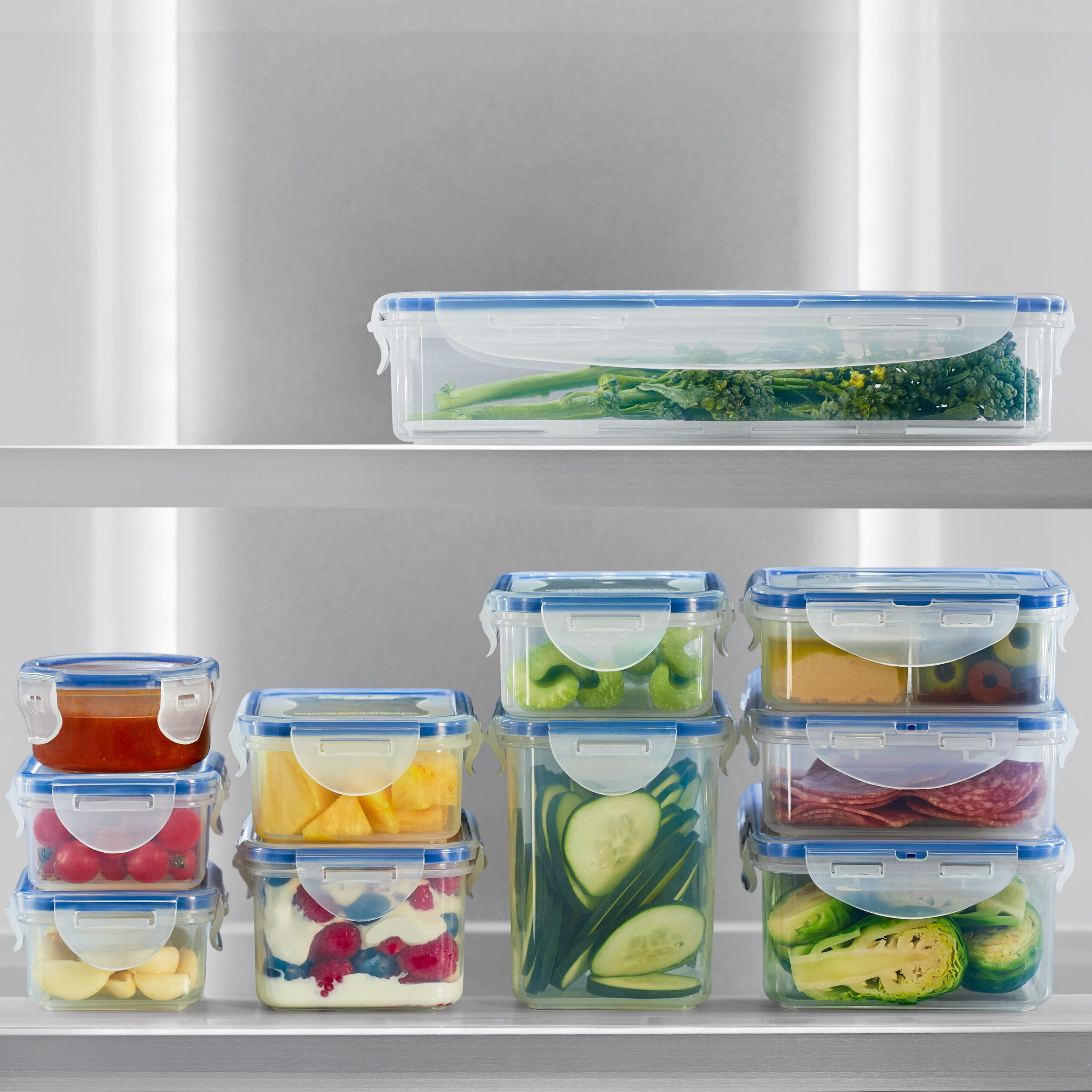 Lock & Lock Easy Essentials 14 Piece Variety Food Storage Set, Kitchen Storage - Image 3
