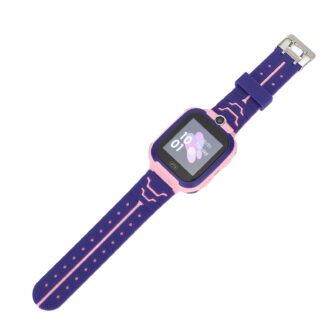 M Buder Kids Smartwatch for Boys Girls 1.44 inches / 3.66 cm LBS Positioning Voice Call SOS Alert HD Touch Screen Phone Watch, Pink Color, 400mAh Battery, Built-in Camera, Pedometer, Alarm Clock