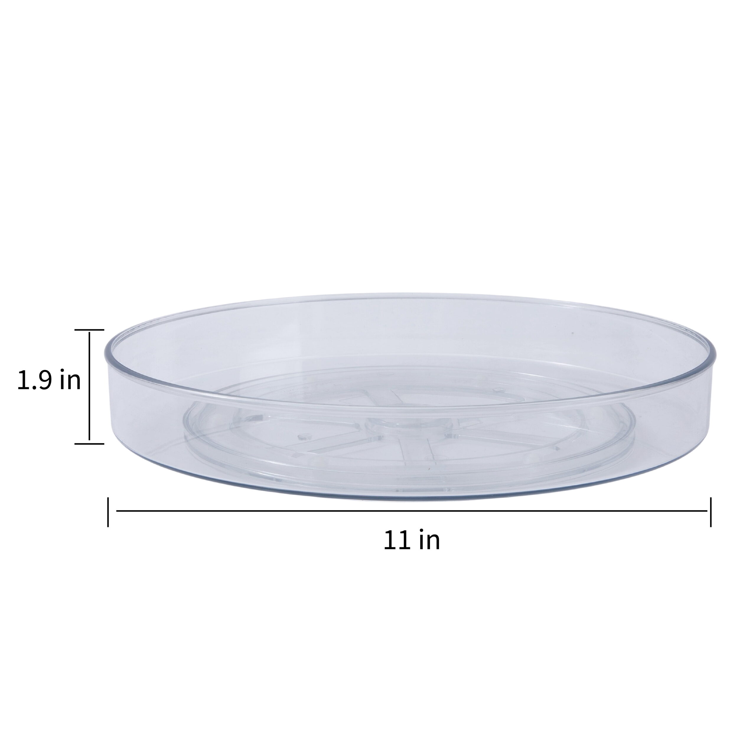 Mainstays 11" Clear Low Turntable for Kitchen Organization - Image 3
