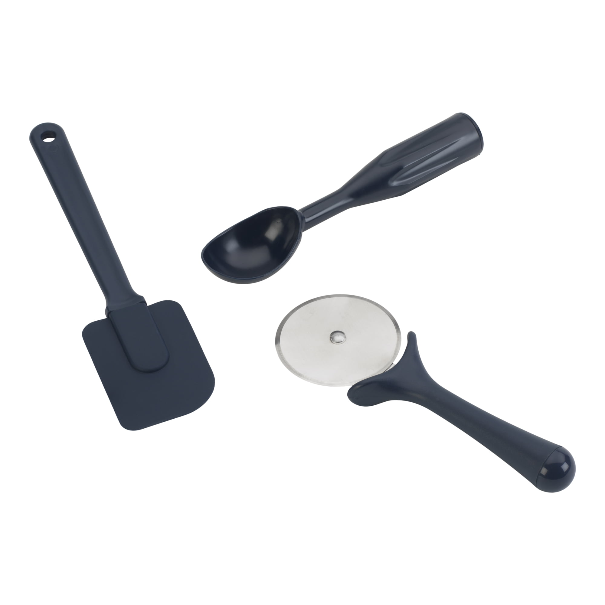 Mainstays 28-Piece Plastic Kitchen Tools and Gadgets Set, Navy Blue - Image 4