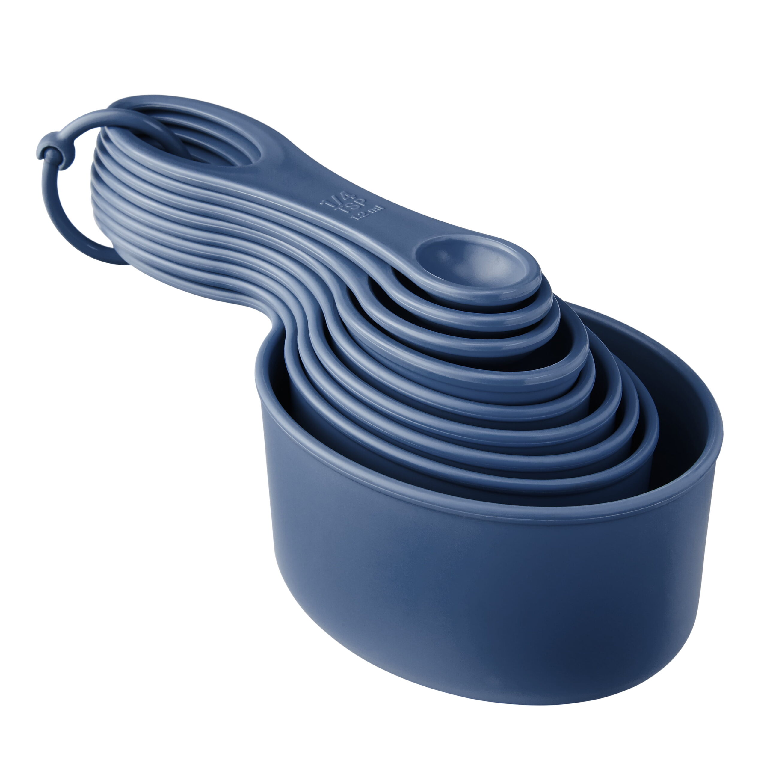 Mainstays 28-Piece Plastic Kitchen Tools and Gadgets Set, Navy Blue - Image 5