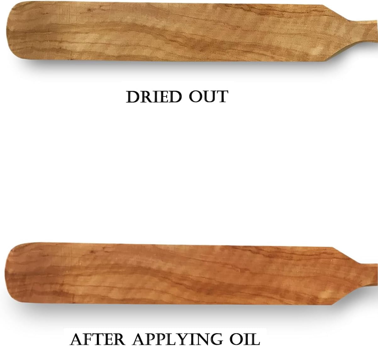 Mark. Olive Wood Durable Nonstick Natural Kitchen Utensil Sets, 4 pcs - Image 5