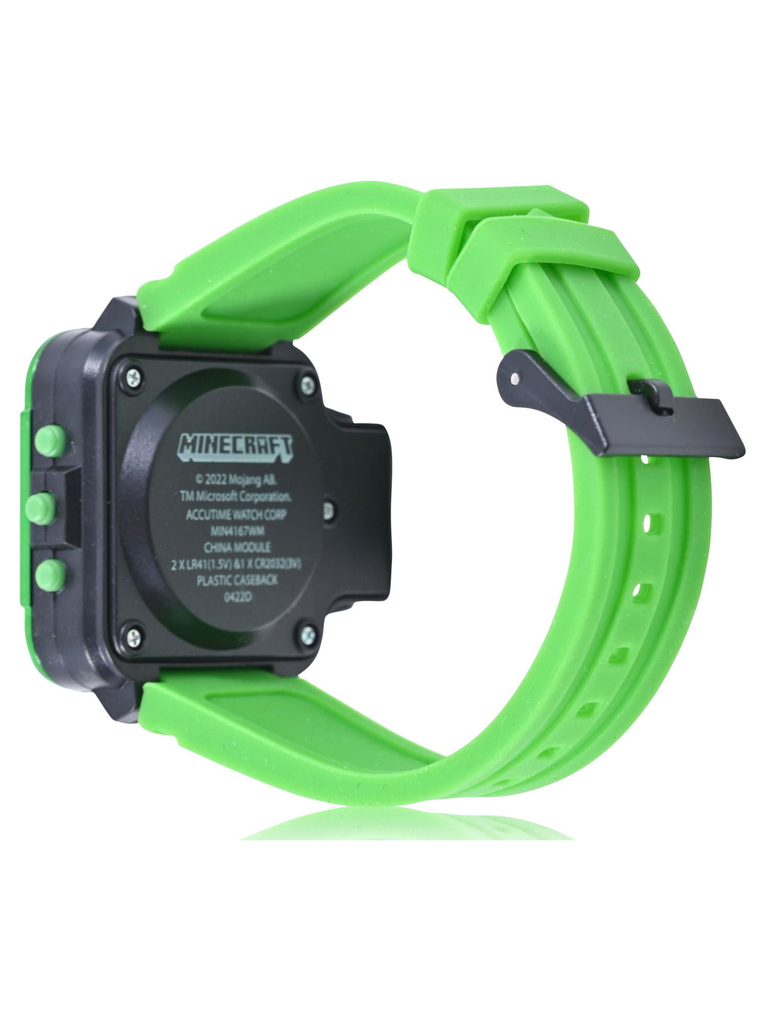 Minecraft Childrens Unisex Watch in One Size Color Green Silicone Strap (MIN4167WM) - Image 3
