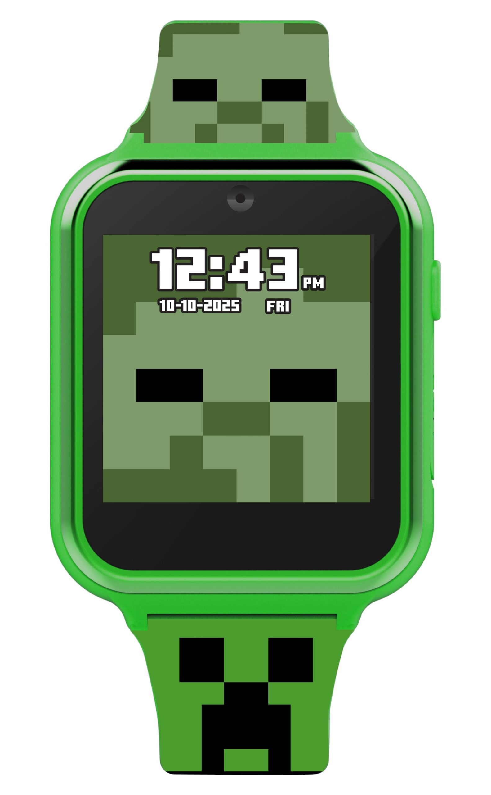 Minecraft iTime Unisex Touchscreen Smart Watch with Silicone Strap and Green Case 42MM - Image 2