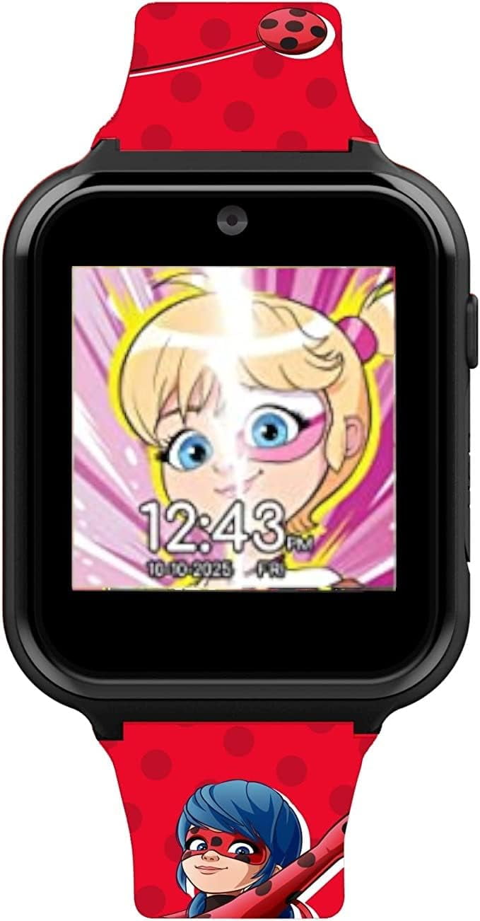 Miraculous Kids Interactive Smartwatch with Touchscreen, Interchangeable Watch Faces, Selfie Cam, Alarm and Timer, and More, with Red Silicone Band (MRC4010WM ) - Image 2