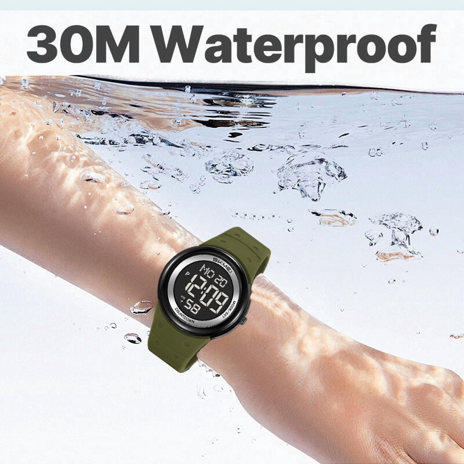 MJSHUN Kids Digital Watch for Age 4-15, 30 M Waterproof Watches with Alarm Stopwatch Wrist Multifunctional Luminous Sports Watches for Boys Girls Birthday Gift for Kids - Image 2