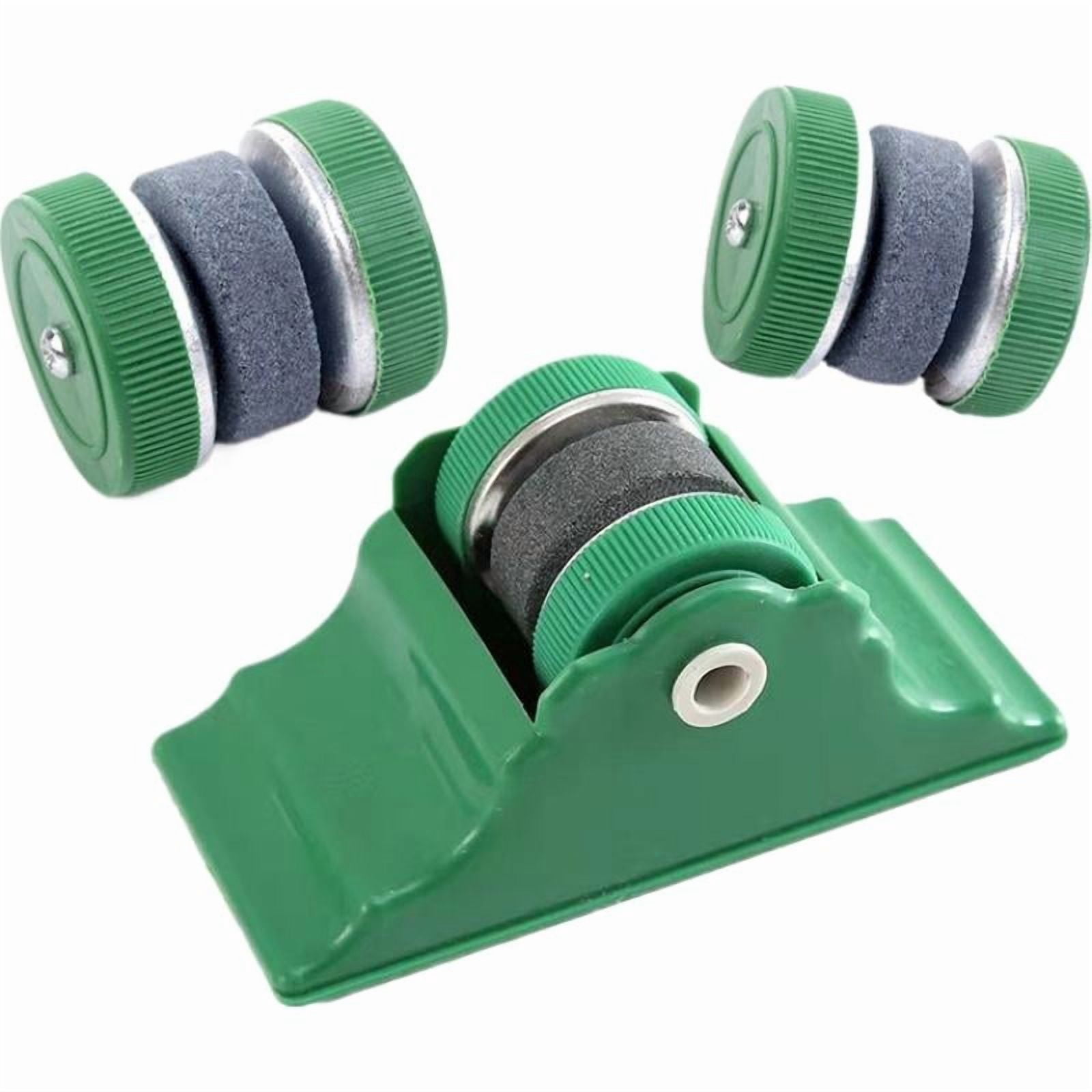 Multi Function Manual Knife Sharpener, Rolling Kitchen Tool with Base, Quick Sharpening Stone for Knives and Scissors, Household Sharpener for Kitchen, Home, Outdoor Use - Image 3