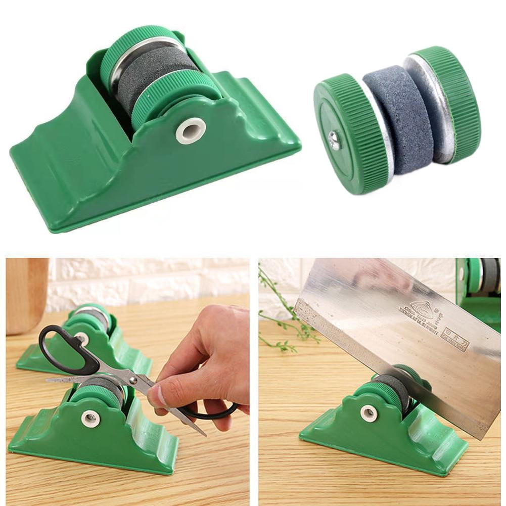 Multi Function Manual Knife Sharpener, Rolling Kitchen Tool with Base, Quick Sharpening Stone for Knives and Scissors, Household Sharpener for Kitchen, Home, Outdoor Use - Image 2