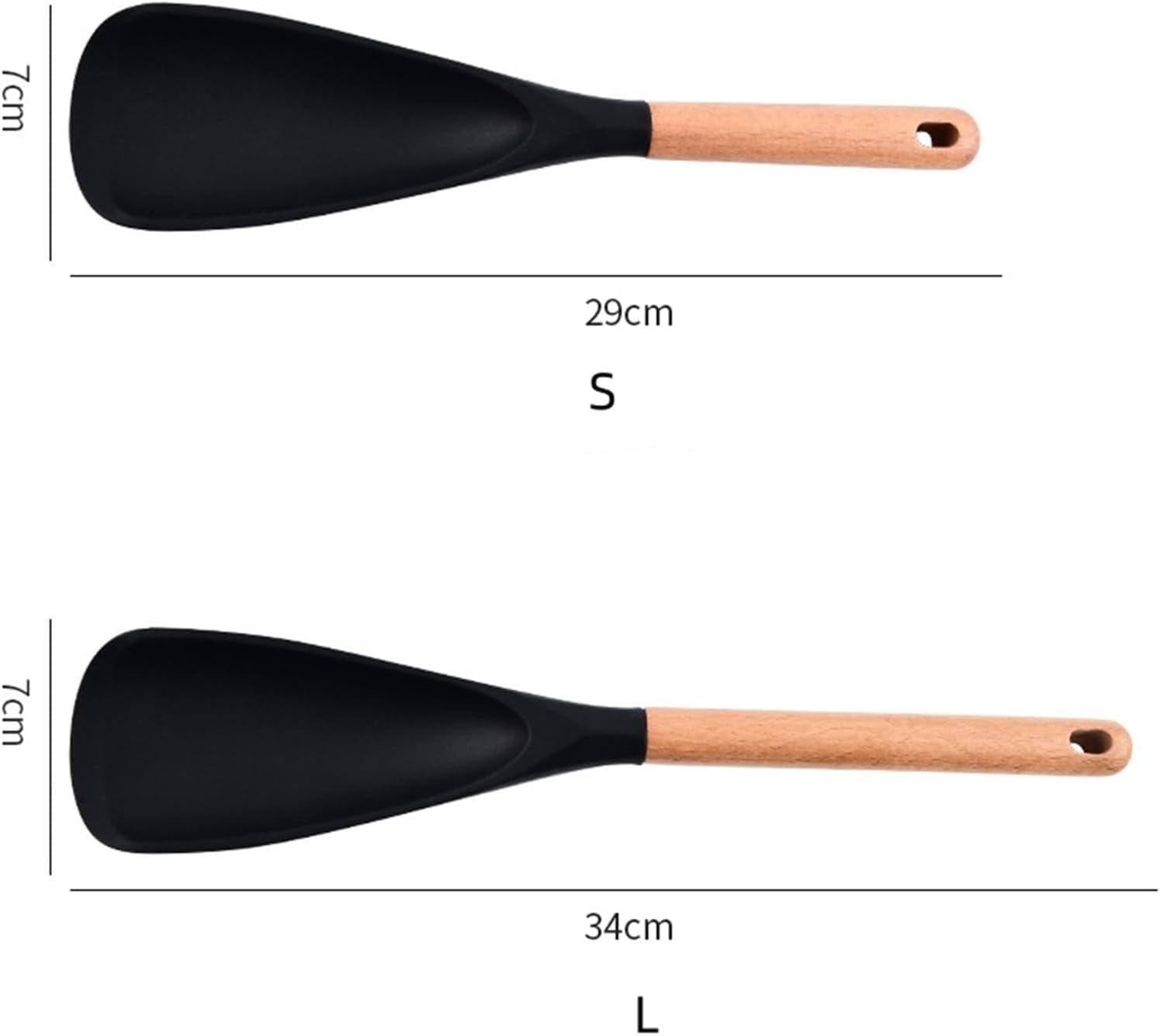Multifunction Spatula Cooking Spoon, Multi Function Spatula Spoon, Silicone Cooking for Kitchen, 2 in 1 Multi Function Spoon, For Cook and Serving (Khaki, S) - Image 5