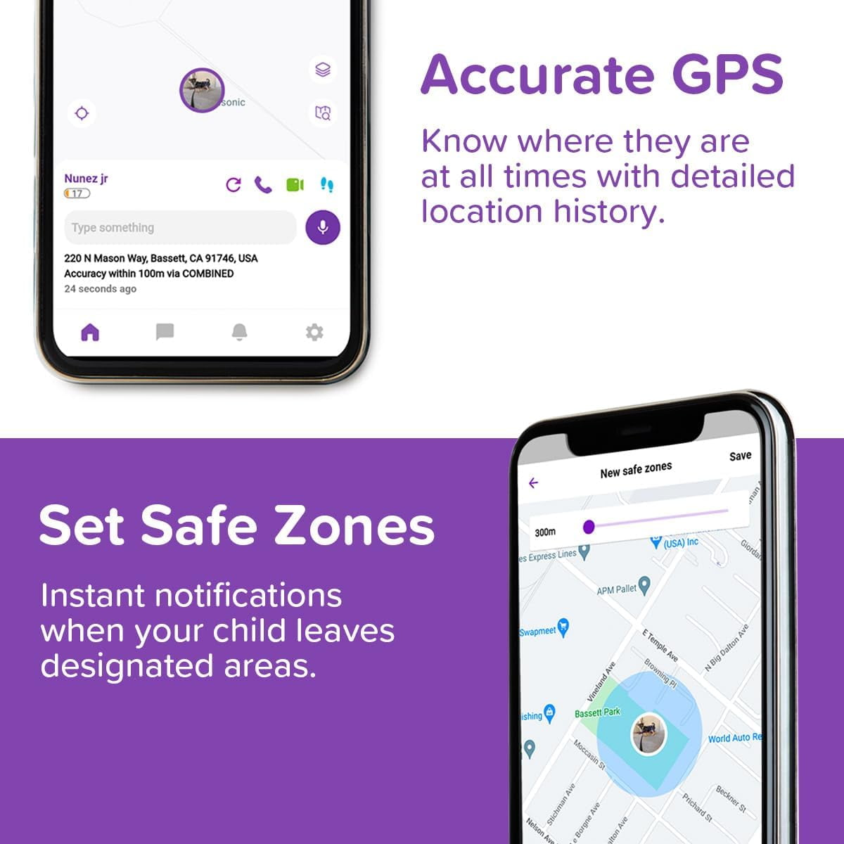 myFirst Fone R2 (Cotton Candy) - Kids Smartwatch Phone: GPS Safety, Video Call, SOS, eSIM, Care Call (Ages 5-12, North America) - Image 3