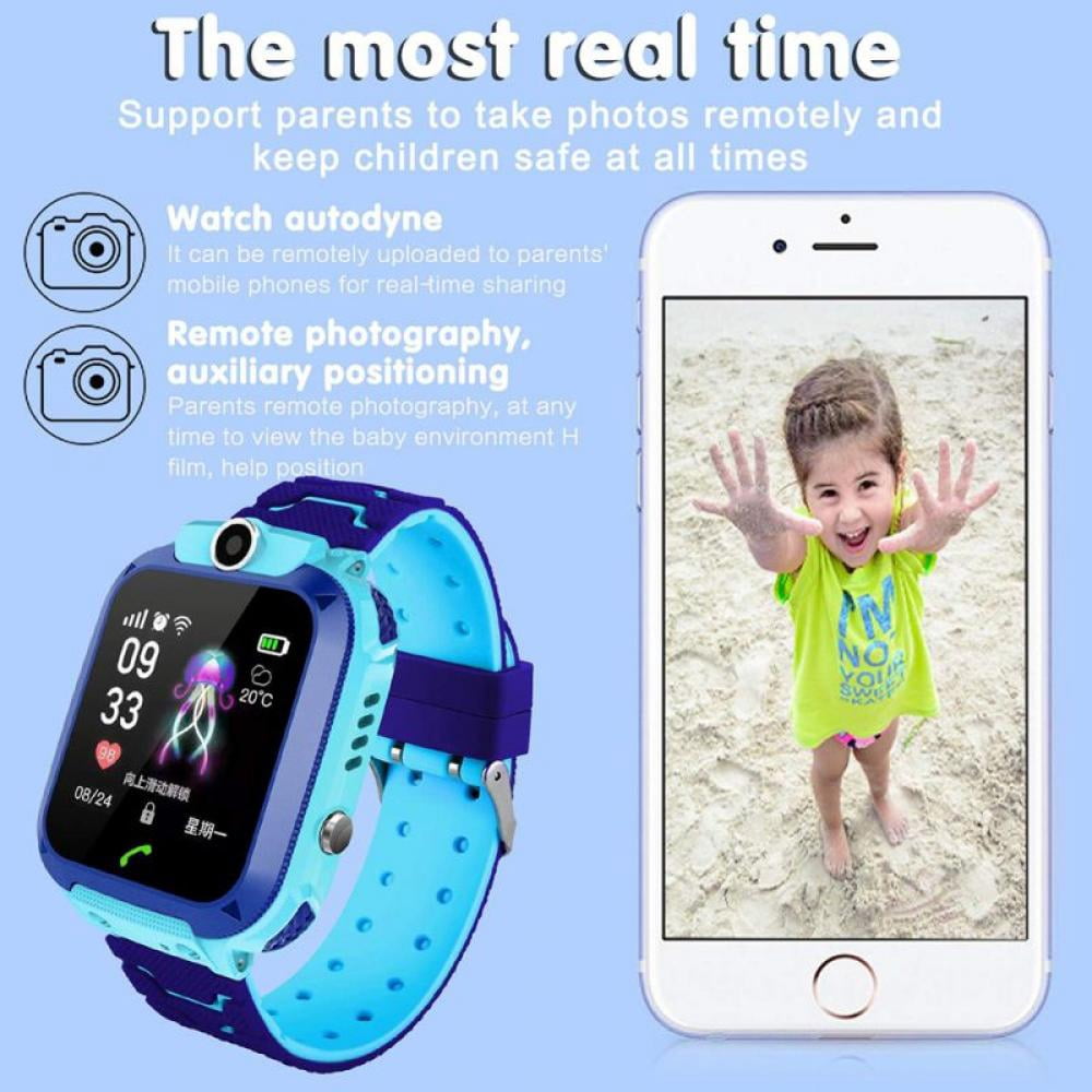 NO Kids Smart Watch IP67 Waterproof 1.44 inch Blue with Sports Band - Image 2