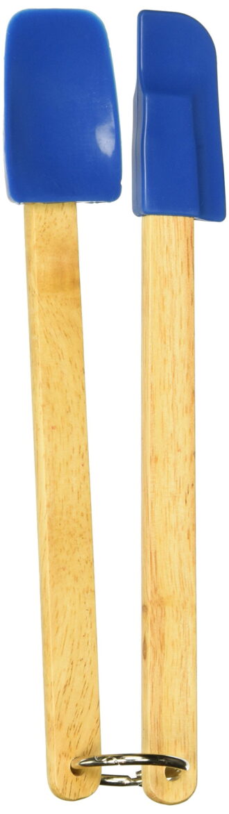 Norpro Mini Spatula Set, 2-Piece, 8" x 1.25" x 1.5", Blue