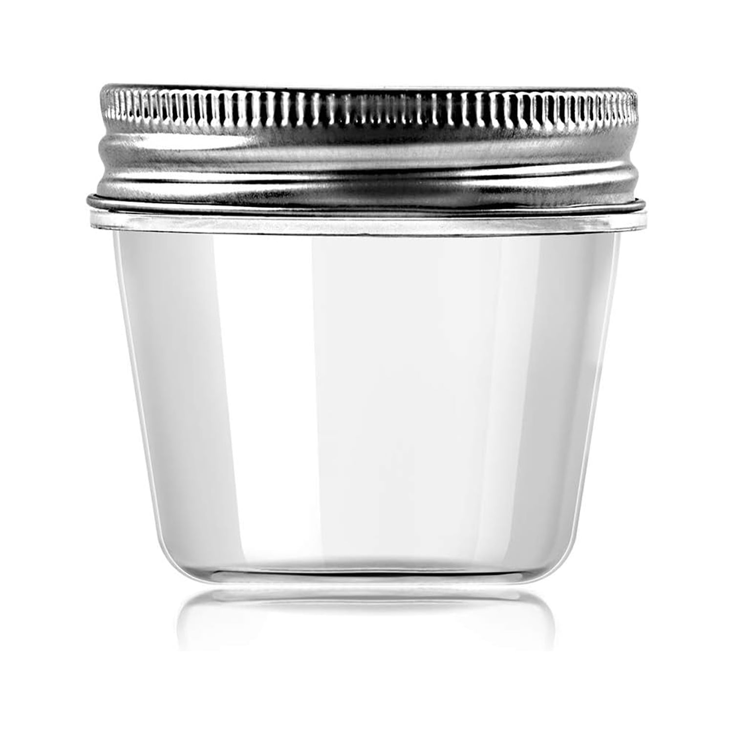 Novelinks 4oz Clear Plastic Jars with Silver Lids Kitchen Storage Containers for Kitchen & Household Storage Coffee Canister,20 Pack - Image 5