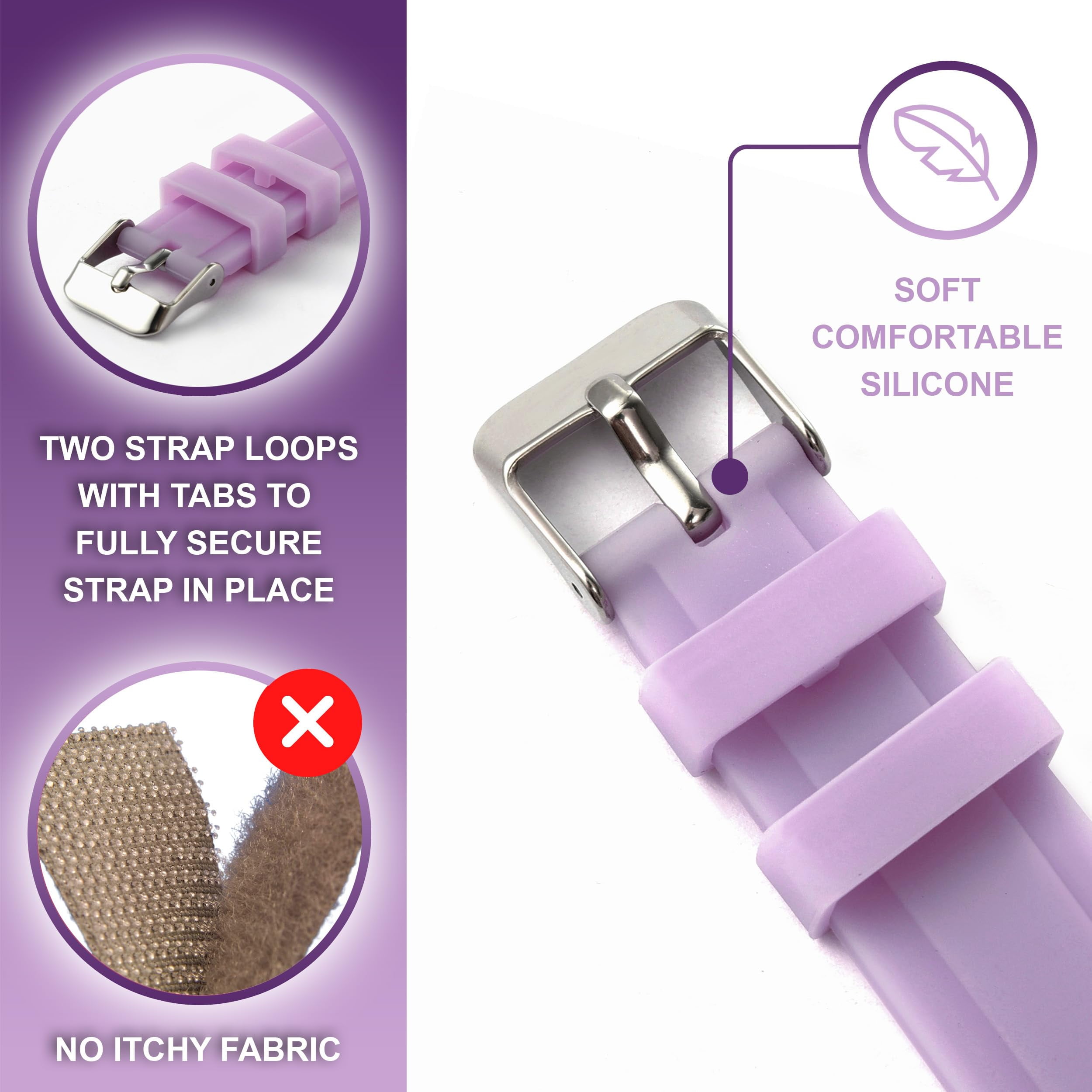 OWLCONIC Purple Kids Watch - Analog Time Teaching for Kids Learning Time, Gift Watches. - Image 2