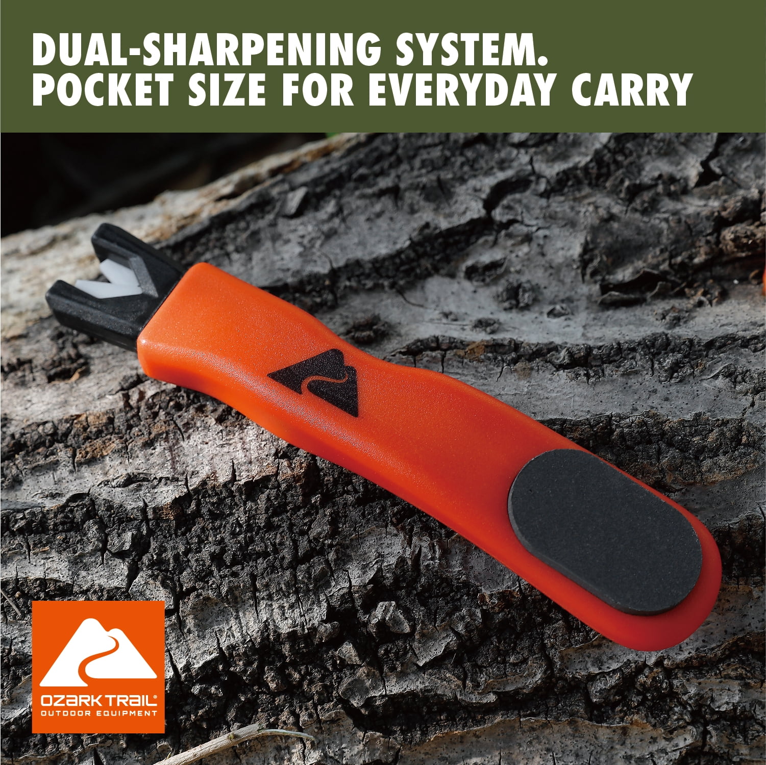 Ozark Trail Dual-Sided Tool Sharpener for Axes, Machetes, and Knives - Image 4
