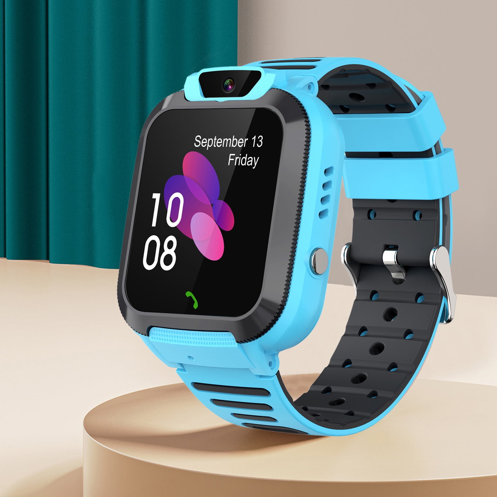 Blasgw Kids Smart Watch For Boys Girls Ages 3-12 With Games Video Camera Music Player Call 12/24 Hour Clock Flashlight Calculator HD Touchscreen Blue - Image 3