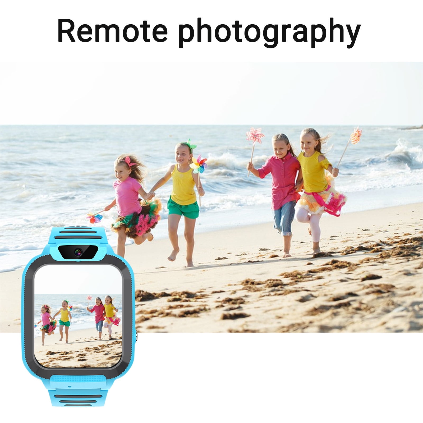Blasgw Kids Smart Watch For Boys Girls Ages 3-12 With Games Video Camera Music Player Call 12/24 Hour Clock Flashlight Calculator HD Touchscreen Blue - Image 5