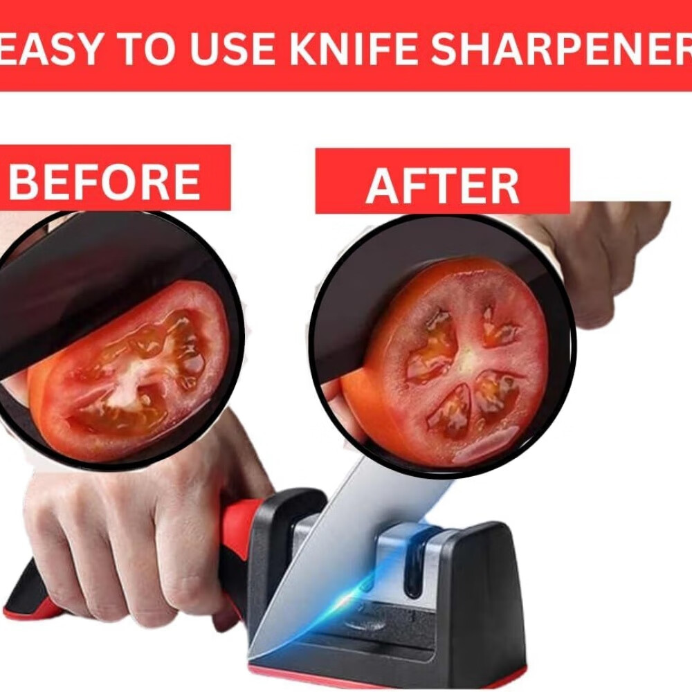 Professional 4-in-1 Kitchen Knife Sharpener for Women – Best Professional Tool Kit for Razor Sharp Knives | Highest-Rated,Top Ten Smart Sharpener Gadget for Safe,Easy,Precision Sharpening. - Image 5
