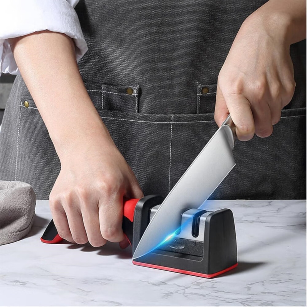 Professional 4-in-1 Kitchen Knife Sharpener for Women – Best Professional Tool Kit for Razor Sharp Knives | Highest-Rated,Top Ten Smart Sharpener Gadget for Safe,Easy,Precision Sharpening. - Image 4