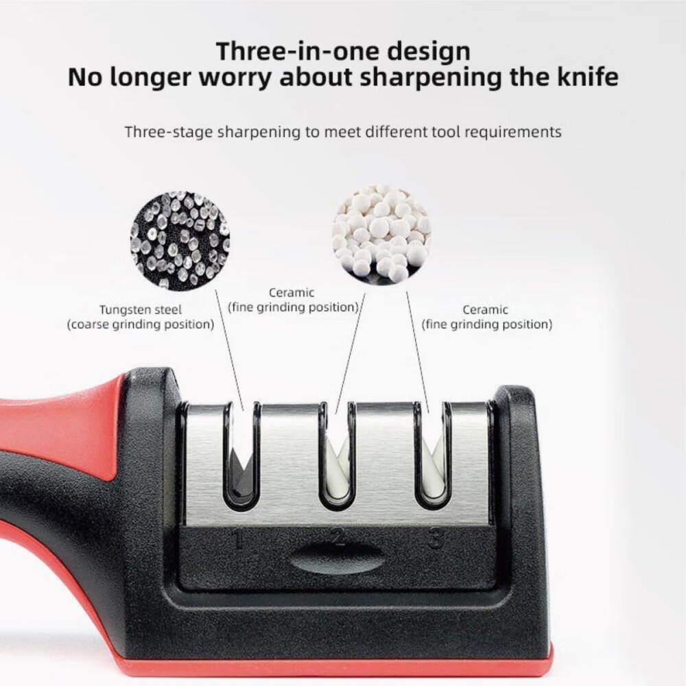 Professional 4-in-1 Kitchen Knife Sharpener for Women – Best Professional Tool Kit for Razor Sharp Knives | Highest-Rated,Top Ten Smart Sharpener Gadget for Safe,Easy,Precision Sharpening. - Image 3