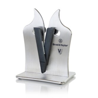 Professional Grade VG2 Knife Sharpener for Sharpening Both Serrated and Non-Serrated Knives