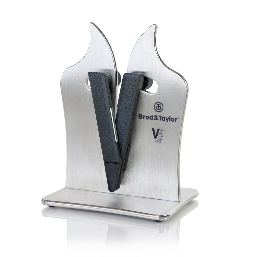 Professional Grade VG2 Knife Sharpener for Sharpening Both Serrated and Non-Serrated Knives
