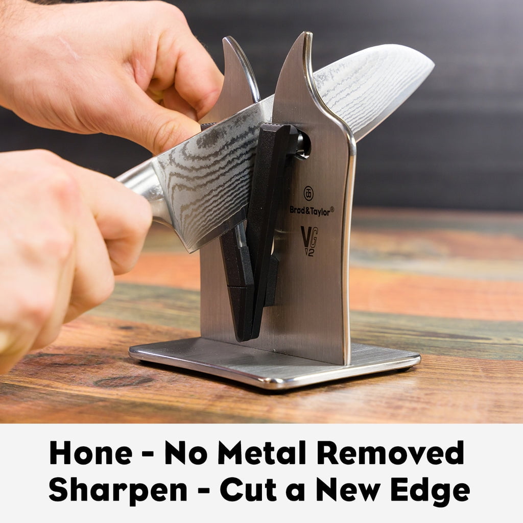 Professional Grade VG2 Knife Sharpener for Sharpening Both Serrated and Non-Serrated Knives - Image 2